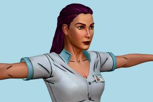 Karen Nurse XIII-Remake, nurse, woman, female, girl, people, human, characters